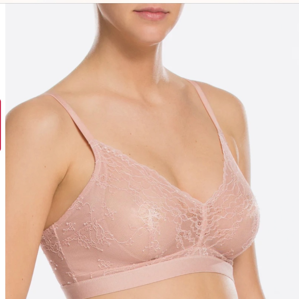 Spanx Spotlight on Lace Bralette XS 10124R in Vintage Rose Limited edition NWT